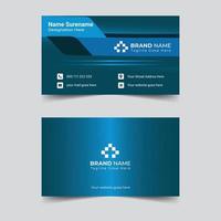 Professional business card template design vector illustration