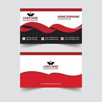 Professional business card template design vector illustration