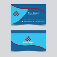 Professional business card template design vector illustration