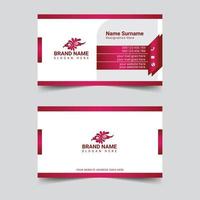 Professional business card template design vector illustration