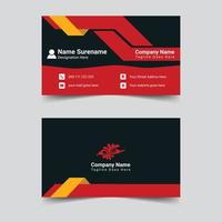 Professional business card template design vector illustration