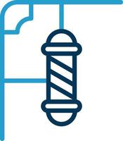 Barbershop Pole Vector Icon