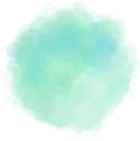 bannière de cercle de couleur de l'eau png