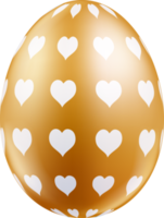 huevos de pascua color dorado png