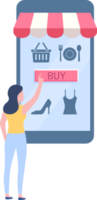 shopping online symbol png