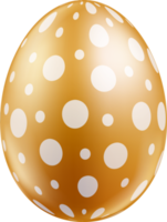 huevos de pascua color dorado png