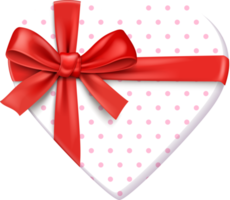 Gift box heart symbol png