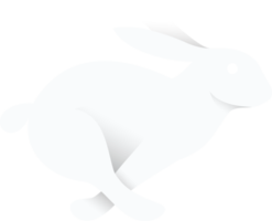conejito Conejo papel cortar símbolo