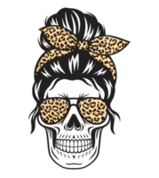 crânio símbolo leopardo png