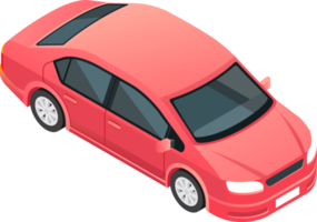 coche isométrica símbolo color png