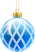 boules de noel bleues png