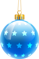 blaue Weihnachtskugeln png