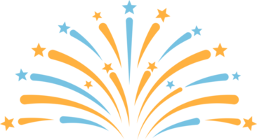 symbole d'illustration de feux d'artifice png