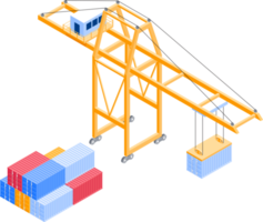 Container isometrisch Illustration png