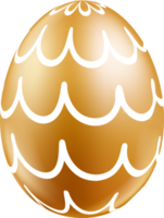 huevos de pascua color dorado png