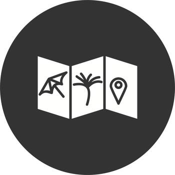 icono de vector de mapa