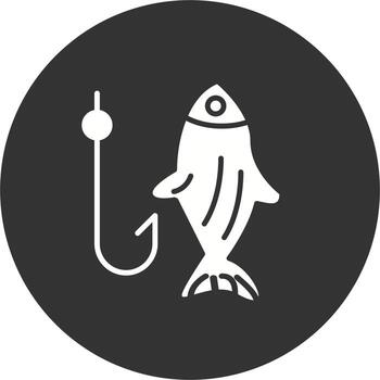 icono de vector de pesca