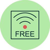 icono de vector wifi gratis