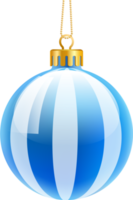 Blue christmas balls png