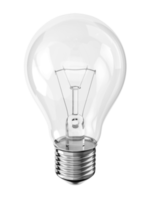 3D Light bulb symbol png