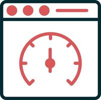 icono de vector de velocidad de página