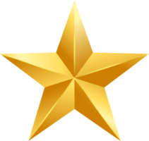 Gold star symbol png