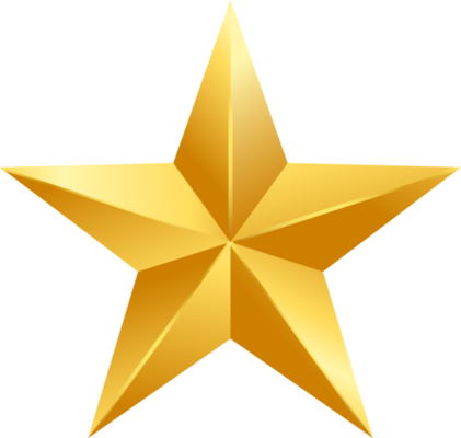Gold Star PNGs for Free Download