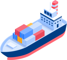 illustration de navire cargo png