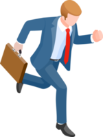 Businessman running symbol color png