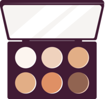 ilustração de acessórios de produtos cosméticos de maquiagem png