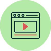 icono de vector de marketing de video