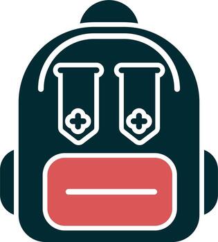 icono de vector de mochila