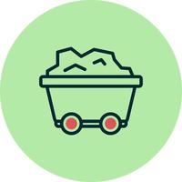 Mining Cart Vector Icon