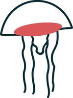 Jelly Fish Vector Icon