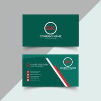 Business card design template with professional design vector