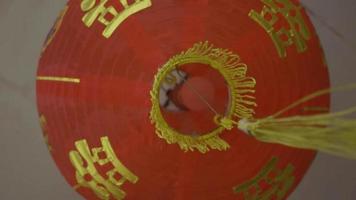 An Architecture of a Chinese temple with unique design and red colors video