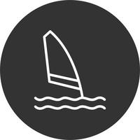 icono de vector de windsurf