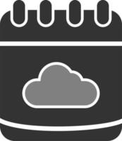 icono de vector de nube