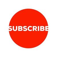Subscribe button vector icon. Subscribe typography icon.