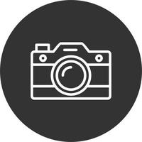 icono de vector de cámara de fotos