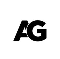 AG Company name i itial letters Symbol. AG connected letters logo. vector