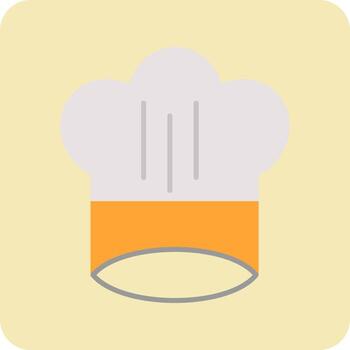 icono de vector de sombrero de chef