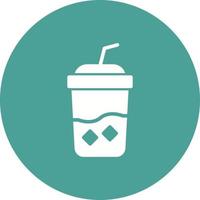 icono de vector de café helado