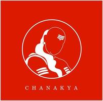 Chanakya face icon. Chanakya face round icon. vector
