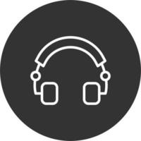 icono de vector de auriculares