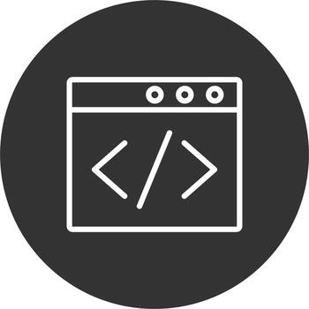 Browser Coding Vector Icon