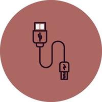 Usb cable Vector Icon