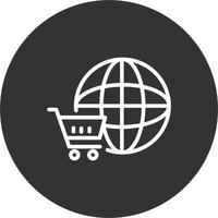 icono de vector de tienda online