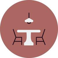 Dining table Vector Icon