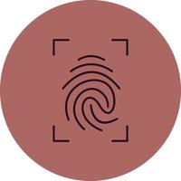 Fingerprint Vector Icon